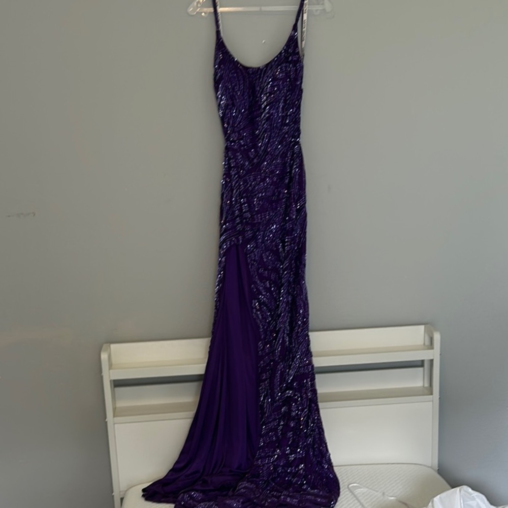 Elegant Purple Evening Gown